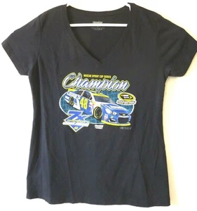 Womans Tee shirt Nascar sprint Champion Jimmie Johnson size XL Black - Picture 1 of 4