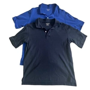 KONVOLUT Lands End Jungen Jersey Strick Polos - royal/schwarz - Größe L (14-16) - Bild 1 von 4