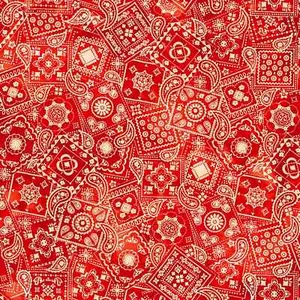 Rot, Paisley, Bandana, Western Stoff, Rodeo Dreams, Hoffman, W5530H-5 - Bild 1 von 1