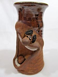 Collectible BIG MOUTH Ugly Mug Cup Tankard - Signed - Brown - Picture 1 of 9