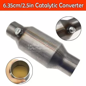 UNIVERSAL STAINLESS STEEL 400 CELL 2.5" HIGH FLOW SPORTS CAT CATALYTIC CONVERTER - Picture 1 of 10