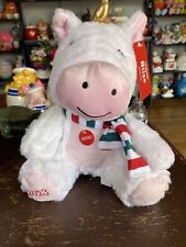 New with Tag PetSmart BLISS 2023 White Plush 11" Unicorn w/ Squeaker & Scarf