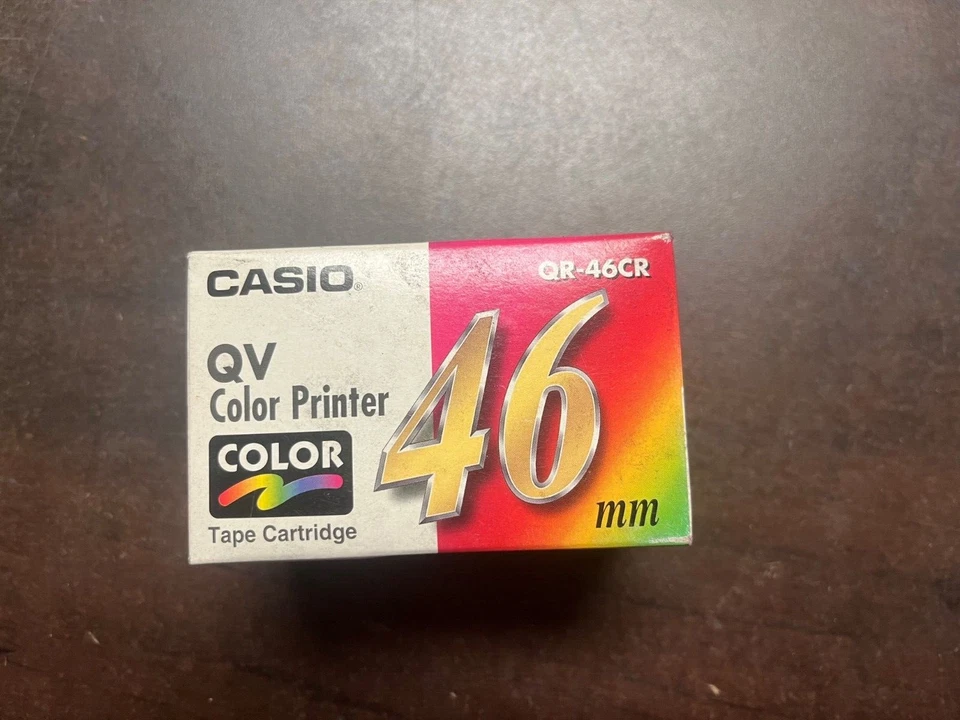 Casio QR-46CR QV Color Printer Tape Cartridge 46mm -New- - Image 1 of 1