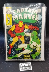 Captain Marvel #14 Raw Iron Man Cover 1969 Springer & Colletta Art Silver VG/F - Picture 1 of 14