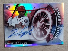2018 Topps Finest Hour Refractor Victor Robles Auto RC Washington Nationals