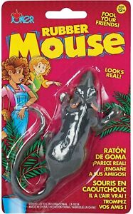 Realistic Full Size Fake Rubber Mouse - Lifelike Halloween Toy Fun Joke Gag Gift