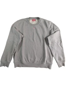 Sudadera Diesel Central Logo Talla Grande Cuello Redondo Pullover Polar Gris En muy buena condición - Imagen 1 de 6