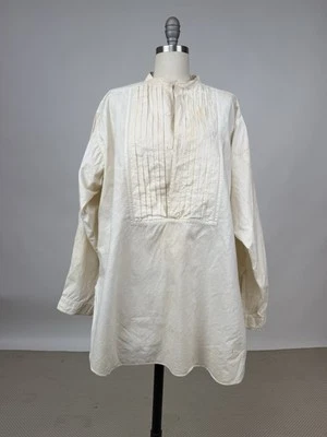 Antigua camisa de esmoquin de algodón blanca Sans Pareil de 1920 para hombre gemelo individual Foto 1 de 4