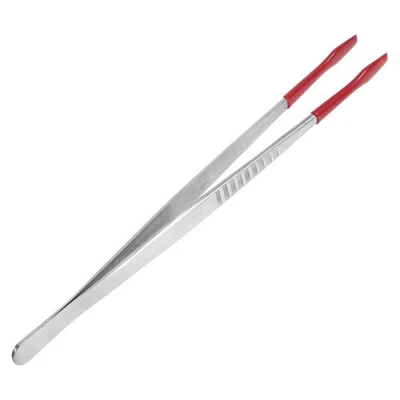 Precision Stainless Steel Tweezers with Rubber Tips for Stamp and Handling - Image 1 of 4
