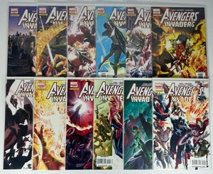 Avengers / Invaders #1-12 Complete Series Alex Ross Marvel 2008 NM/M High Grade - Picture 1 of 13