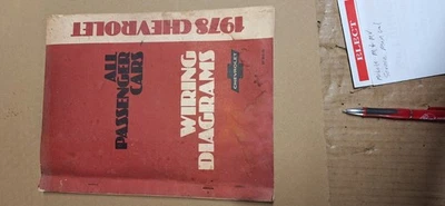 DIAGRAMAS DE CABLEADO DETALLADOS DE AUTO CHEVROLET 1978 OEM CAMARO, NOVA... CHEVY 78 Foto 1 de 2
