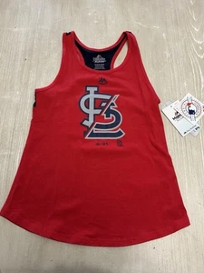 St. Louis Cardinals majestic Team Tank Top medium 10-12 - Picture 1 of 4
