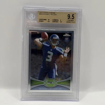 Russell Wilson 2012 Topps Chrome #40 Rookie RC BGS 9.5 - Image 1 of 2