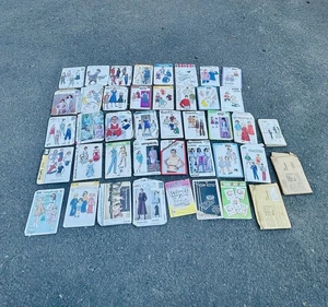 VTG 1940s 50s 60s McCall's Kwik Sew Butterick Simplicity Sewing Pattern Lot - Picture 1 of 9