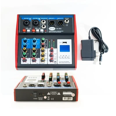 SPYN  Audio Mixer 4 Channel  witH Bluetooth, Effects and Compression  SX4BU - Image 1 of 3
