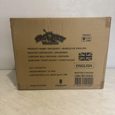 OrcQuest Warpath Resurrection All-In Kickstarter Board Game Monolith Games NEW - Image 1 of 2