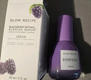 GLOW RECIPE Blackberry Retinol Blemish Serum 1 oz 30ml New Full Size Sephora - Picture 1 of 6
