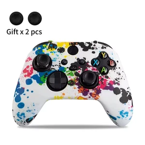 Funda protectora de silicona suave para mando Xbox Series X/S + tapas de agarre para pulgar - Imagen 1 de 8