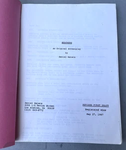 1987 Heathers Original Script Screenplay Revised 1st Draft Movie Daniel Waters - Picture 1 of 7