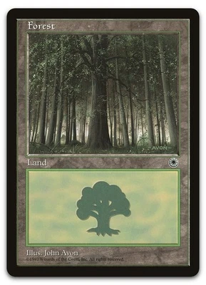 Forest (Large Middle) (NM) Portal POR Magic MTG - Image 1 of 2
