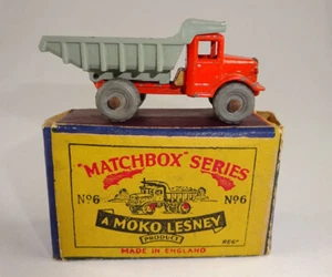 Matchbox RW 06A Quarry Truck orange & grau Metallräder in "B" Box - Bild 1 von 11