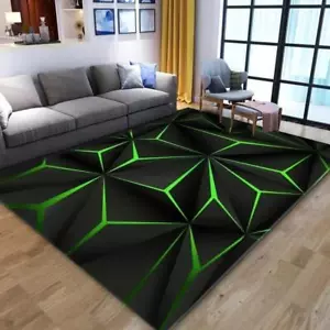3d Effect Living Room Floor Mat Home Optical Illusion Design Carpet Bedroom Rug - Picture 1 of 10
