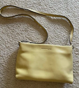 Kenneth Cole Yellow Shoulder Crossbody Purse Handbag - Picture 1 of 4