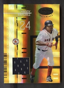 2005 Leaf Certified Materials Mirror Gold Manny Ramirez Red Sox GU Jersey 2/25