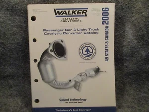 Catálogo convertidor catalítico Walker 2006 autos de pasajeros y camiones ligeros WCC-06 - Imagen 1 de 3