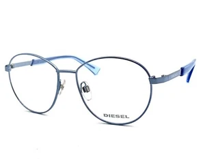 Diesel DL5389 084 Blue Metal Round Optical Eyeglasses Frame 53-15-140 RX DL 5389 - Picture 1 of 1