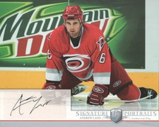 2006-07 BAP Portraits Hockey 8inch x 10inch Autograph PHOTO #SP-AL Andrew Ladd