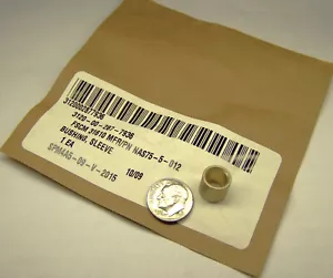 HH60 AIRCRAFT NEW NAS75-5-012 STEEL BUSHING SLEEVE .3133" ID .4384" OD .4384" L - Bild 1 von 7