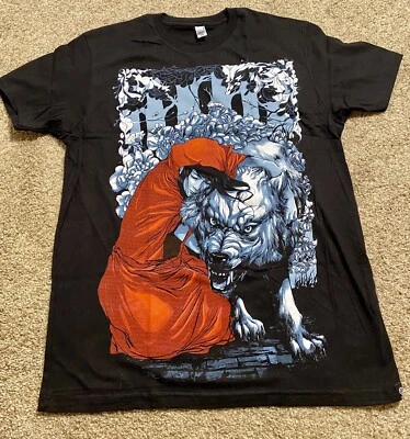 Camiseta Caperucita Roja Big Bad Wolf Obra Gráfica M Rara Foto 1 de 4