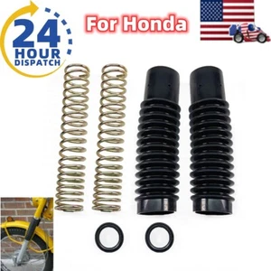 For Honda Front Fork Shock Boot Cover Oil Seals & Spring CT90 TRAIL90 CL90 S90 - Picture 1 of 12