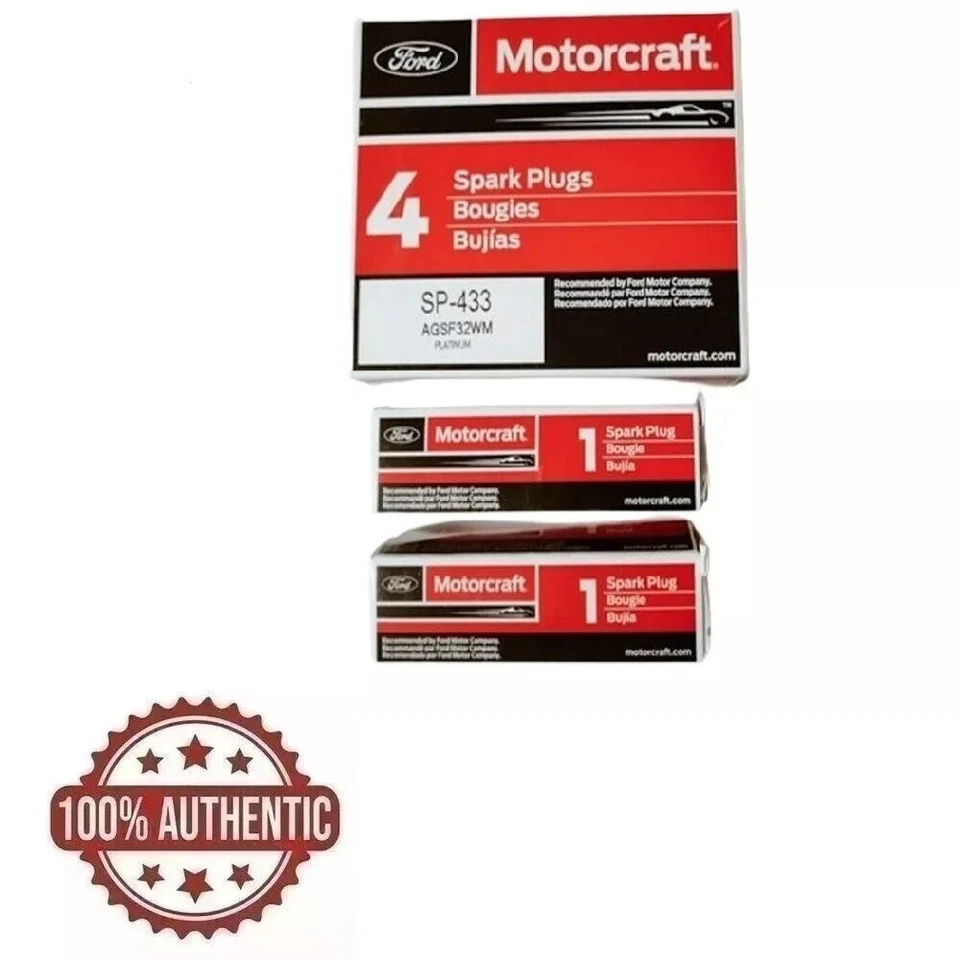 Motorcraft SP433 Spark Plug Set Of 6 For Ford Mercury Mazda NEW - Image 1 of 2