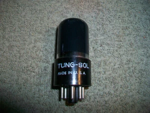 Vintage Tung-Sol 12A6GT Black Glass Bot Getter Made in USA Tested Strong - Picture 1 of 4