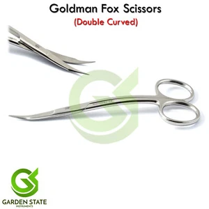 Tijeras médicas Goldman zorro tijeras dentales quirúrgicas de doble curva súper corte - Imagen 1 de 3