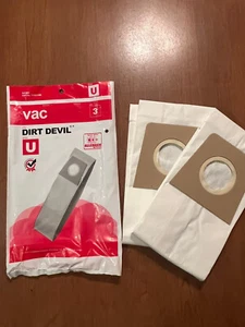 Dirt Devil - Vacuum Bags - 2 Bags - Style U - Picture 1 of 5