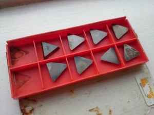 10 Sandvik carbide inserts TFAN 22 03 PF L H10 ( TFAN 2203PFL TFAN2203 TFA 42P3L - Picture 1 of 2