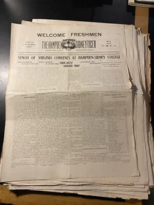 1925 Newspaper Lot 19 Hampden Sidney College Tiger Virginia Sydney Football RARE - Picture 1 of 15