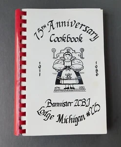 Vintage Czech Cookbook 75th Anniversary Bannister Michigan 1986 - Imagen 1 de 2