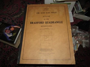 ÖL- UND GASFELDATLAS DES BRADFORD VIERECK PENNSTLVANIA, 1951 - Bild 1 von 9