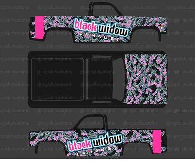 '83 CHEVY SILVERADO Calcomanía Tobogán Acuático Personalizada para Hot Wheels 1/64 a1 Foto 1 de 4