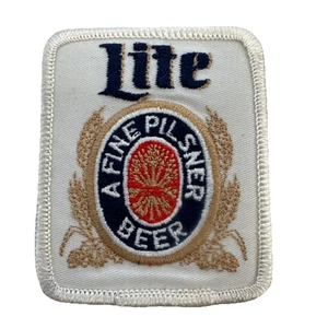 Parche de cerveza vintage Miller Lite A Pilsner - Imagen 1 de 3