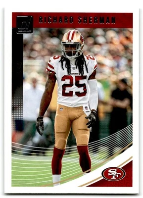 2018 Donruss Richard Sherman San Francisco 49ers #258 - Image 1 of 2
