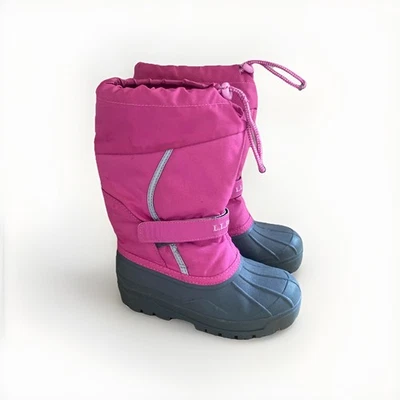 LL Bean Northwoods Niños Talla 2 Botas de Invierno Rosa 71341 Aisladas Nieve Esquí Foto 1 de 4