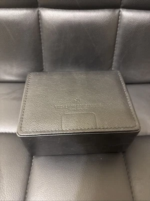Auténtica caja reloj Vacheron Constantin cuero negro, excelente estado Foto 1 de 4