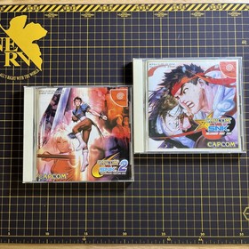 Lot 2 Capcom vs. SNK 1 2: Millionaire Fighting 2000 2001 Dreamcast Japanese