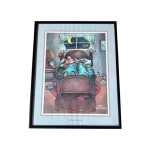 Gary Patterson Print “The Golf Lover” Framed Cartoon - Vintage 1980 - Picture 1 of 2
