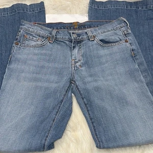 Pantalones de mezclilla 7 For All Mankind DOJO azul claro pierna recta talla 29 - Imagen 1 de 7